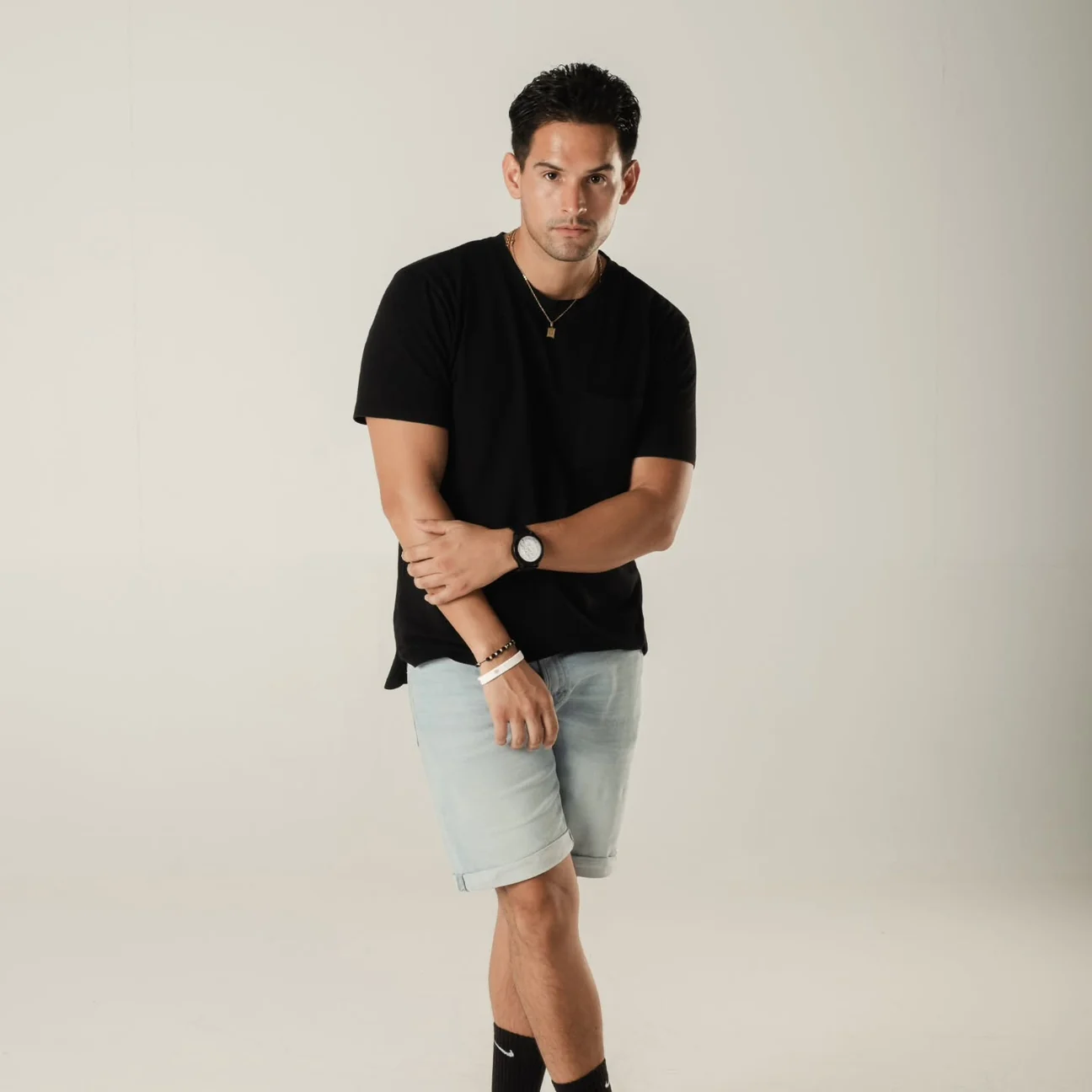 Retrato editorial en estudio